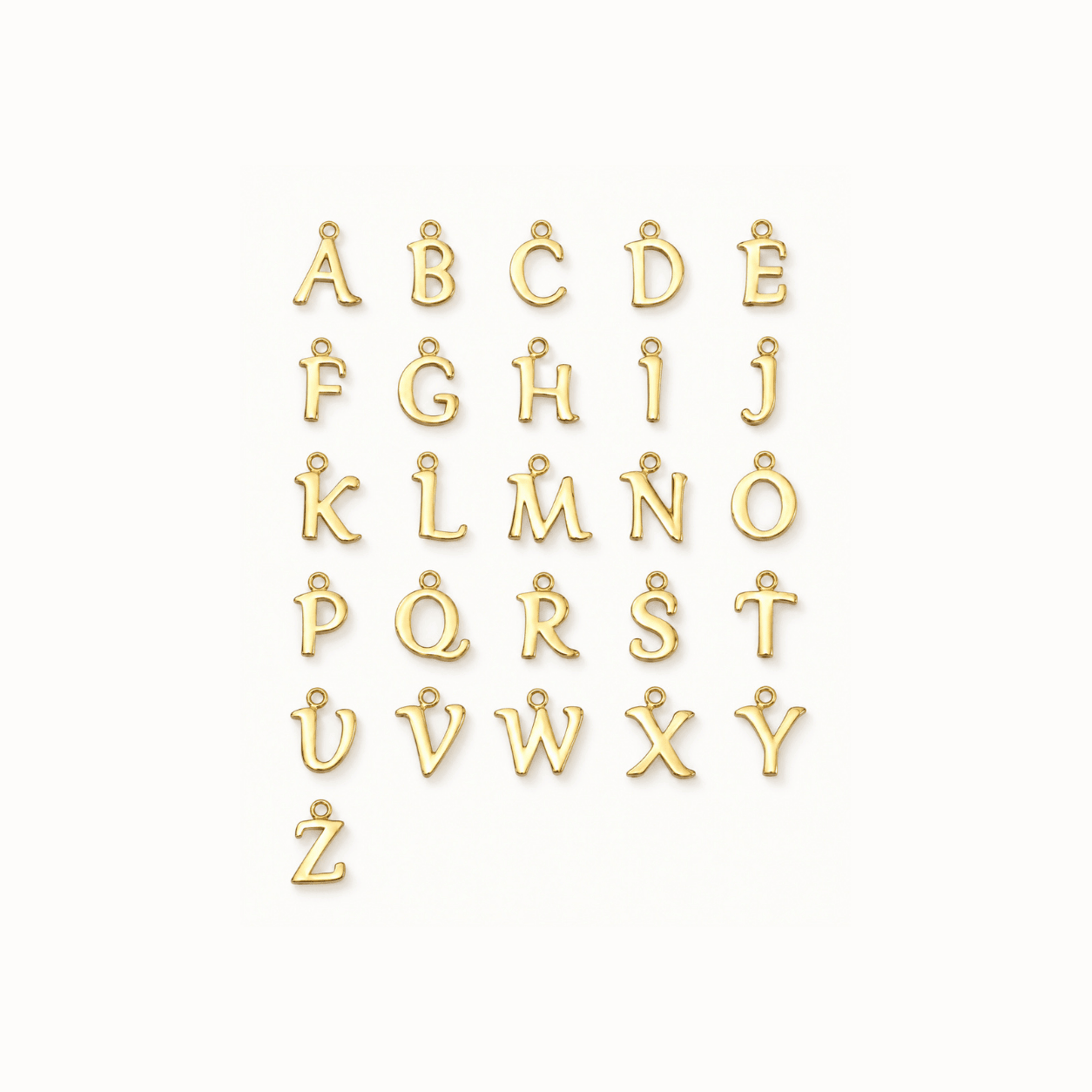 9ct Solid Gold Initial Necklace - Cammi London - Necklace