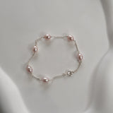 pink multi pearl necklace