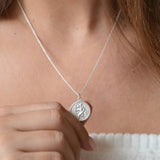 Diamond-Cut Edge Sterling Silver St Christopher Necklace - Cammi London - Necklaces