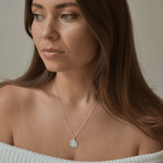 Diamond-Cut Edge Sterling Silver St Christopher Necklace - Cammi London - Necklaces