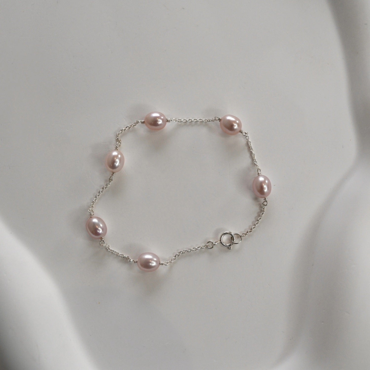 Nova Freshwater Pink Pearl Bracelet - Cammi London - Bracelet