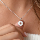 Sterling Silver Compass Necklace - Cammi London - Necklaces